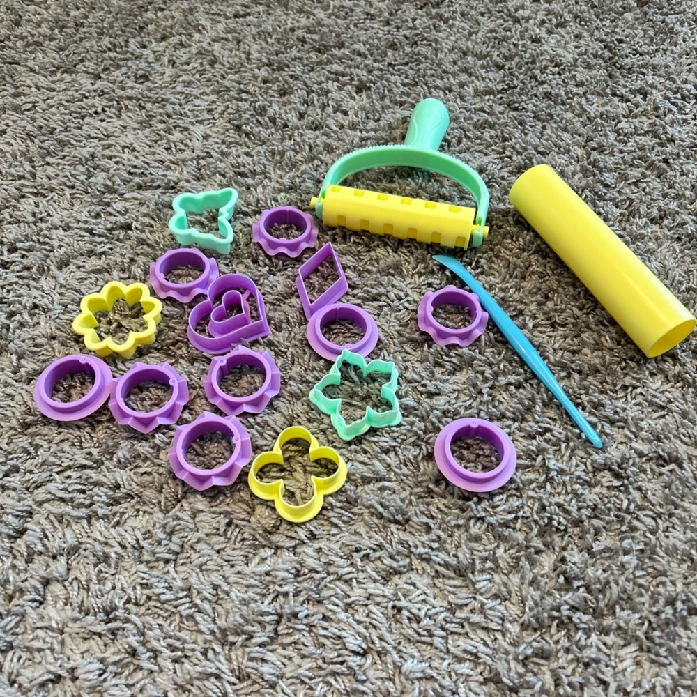 Kids Play Dough Tool Set Rolling Pin Cutters Sculpting Modeling Clay Fun